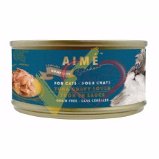 Aime Kitchen Complete 無穀物均衡主食貓罐頭 特濃魚汁熬鮮吞拿魚 (孔藍) 75G