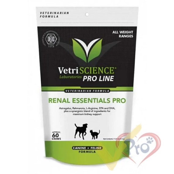 VetriScience Renal Essentials Pro 腎臟Bite-Sized Chews for Dogs (60)