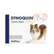 VetPlus Synoquin® EFA 10至25公斤中型犬隻關節補充肉味粒裝 (120粒)