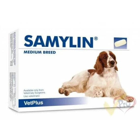 VetPlus Samylin 肝臟補充劑中型犬用 (11-30kg) 30粒裝