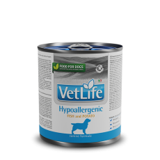 Vet Life 犬用皮膚保健低敏配方Hypoallergenic罐頭 (魚肉+馬鈴薯) 300g