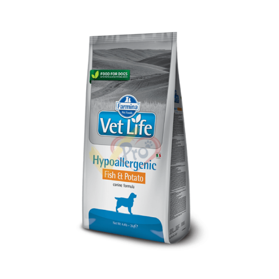 Vet Life 犬用低敏配方Hypoallergenic(魚肉+馬鈴薯) 乾糧