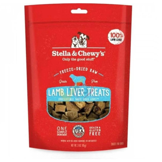 Stella & Chewys Dog Treats - 凍乾生內臟小食系列 - 羊肝 3oz