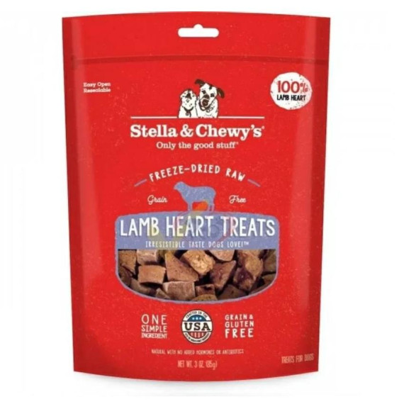 Stella & Chewys Dog Treats - 凍乾生內臟小食系列 - 羊心 3oz