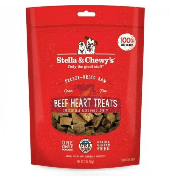 Stella & Chewys Dog Treats - 凍乾生內臟小食系列 - 牛心 3oz