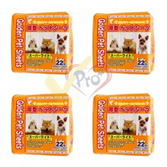 Golden Pet Sheet 強力吸濕除臭厚型寵物尿墊 60X90cm (22pcs) 4包優惠裝