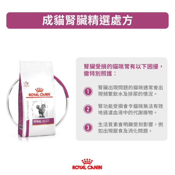 Royal Canin法國皇家®處方Renal Select 腎臟貓糧 (精選配方) RSE24