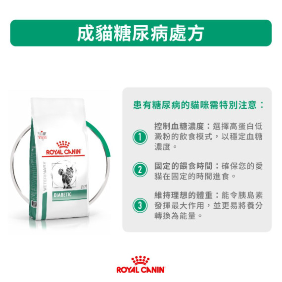 Royal Canin法國皇家® Diabetic 糖尿病貓糧1.5kg DS46