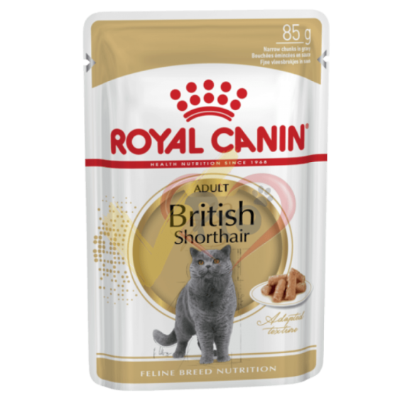 Royal Canin 法國皇家英國短毛貓配方肉汁貓濕包 BSH11 85g (12包)